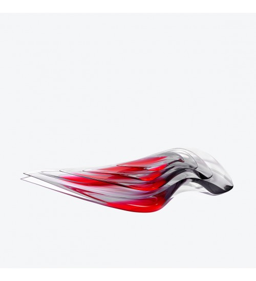 Zaha Hadid Design Aqua Platter液态造型盘4件套（限量200件）紫红色H7.7cm